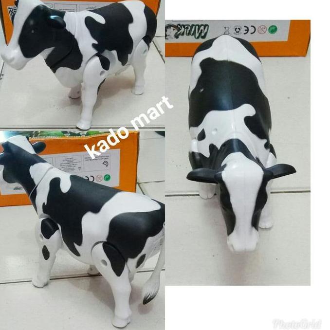 MAINAN EDUKASI ANAK SAPI BISA JALAN & BERGERAK MAINAN HEWAN BINATANG