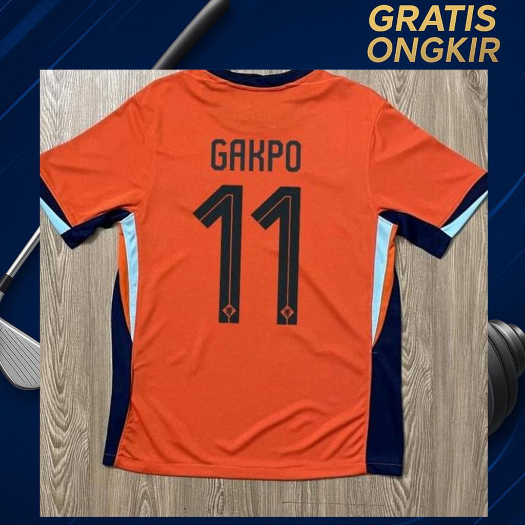 Jersey Belanda Home Euro2024 | Logo Full Bordir Sport