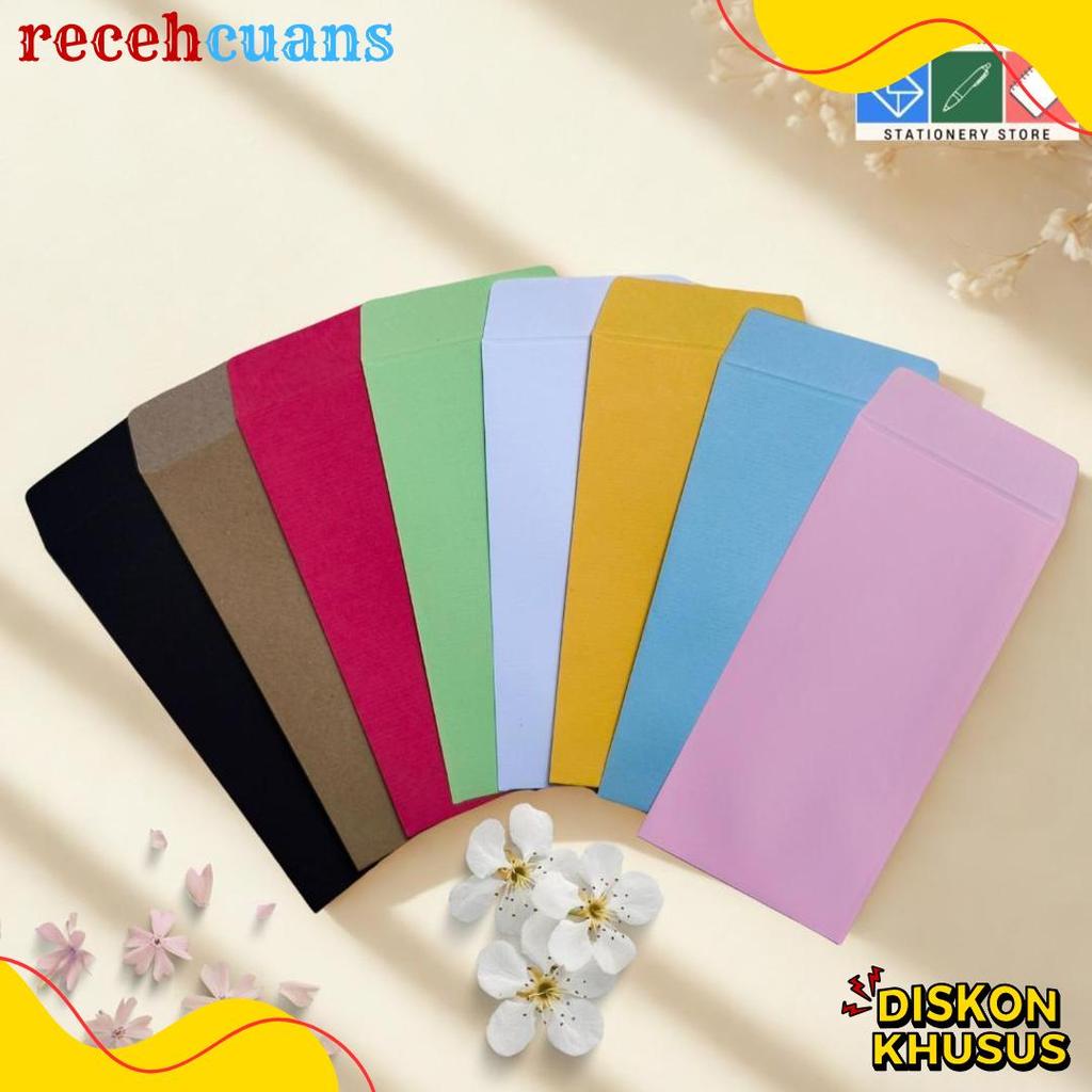 Cod Isi 10 Amplop Panjang / Angpau Warna Amplop Uang / Amplop Lebaran / Amplop Imlek / Angpau Lebara