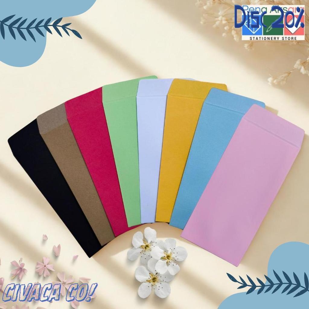 Cod Isi 10 Amplop Panjang / Angpau Warna Amplop Uang / Amplop Lebaran / Amplop Imlek / Angpau Lebara