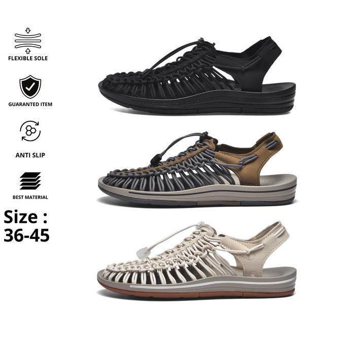 Sepatu Sandal Tali Unisex 36-45 Sendal Gunung - Sendal Outdoor - Sandal Pria Wanita Sandal Karet