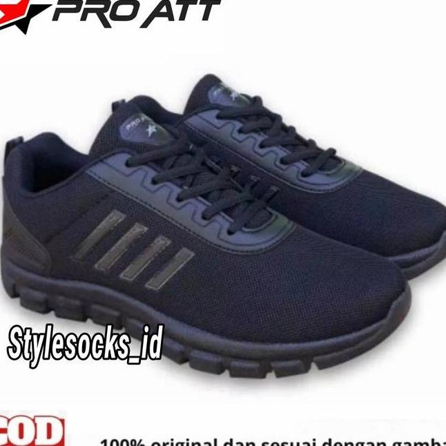 Sepatu Full Bla Sepatu Sekolah Hitam Sepatu Pro Att