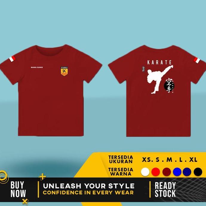 KAOS BAJU KARATE CLUB ANAK BISA REQUEST NAMA Fashion