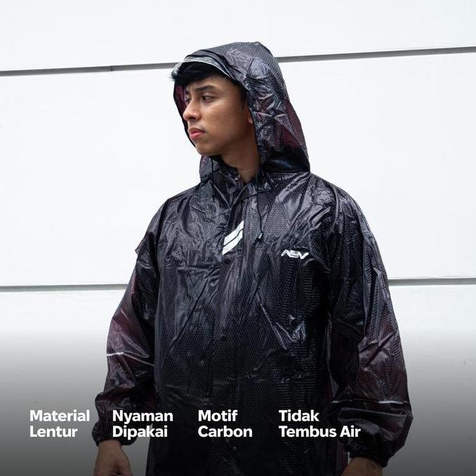 JAS HUJAN/RAINSUIT ASV 04 BLACK Terlaris
