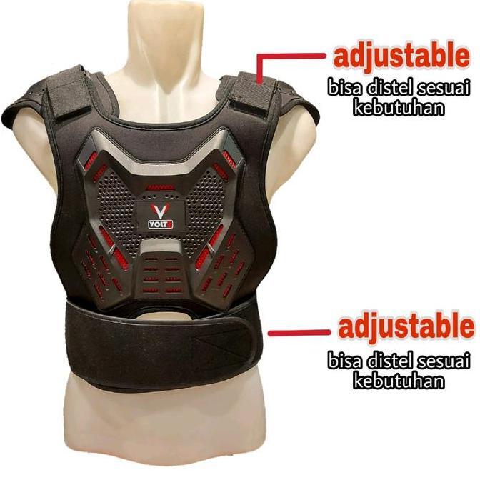 body protector trail toring riding adventure hitam VOLTZ Terlaris