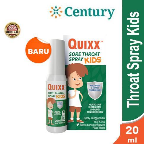QUIXX SORE THROAT SPRAY KIDS 20ML / SAKIT TENGGOROKAN ANAK