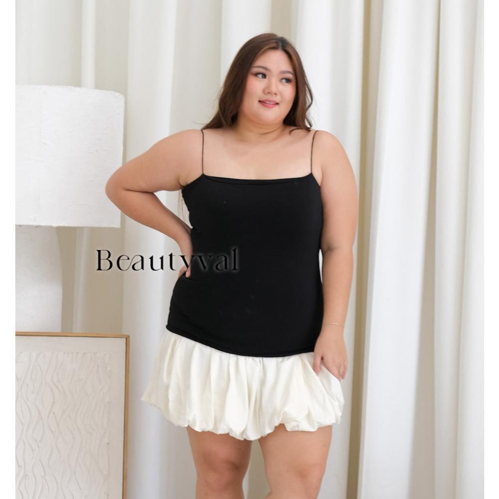 JIMALI.FABILO - BEAUTYVAL NARA LONG BASIC TANKTOP SQUARE SPAGHETTI | TANKTOP WANITA BASIC KOTAK TALI