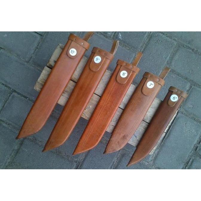 Sarung kulit asli herder / cap garpu original made in germany 6"