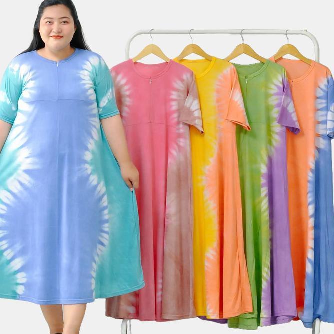 Daster Long Jumbo Paling Laris // Big Size Ld 130 Bahan Kaos Combed 30S Premium Quality