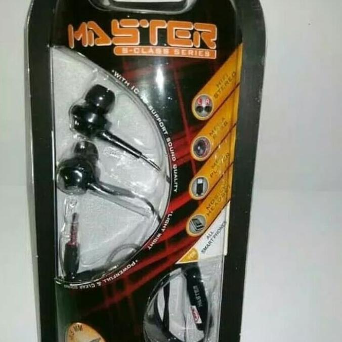 Handsfree master(H/F headset super mega bass) - coklat tua