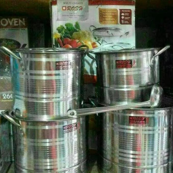 dandang nasi stenlis/steamer poot/kukusan nasi rose 555