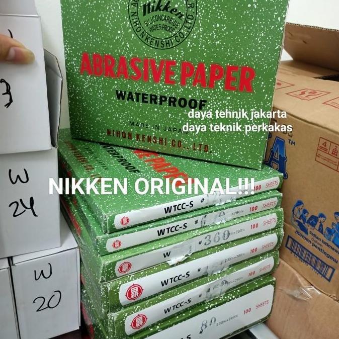 amplas nikken eceran #220 / amplas nikken waterproof Japan ORIGINAL nikken abrasive paper
