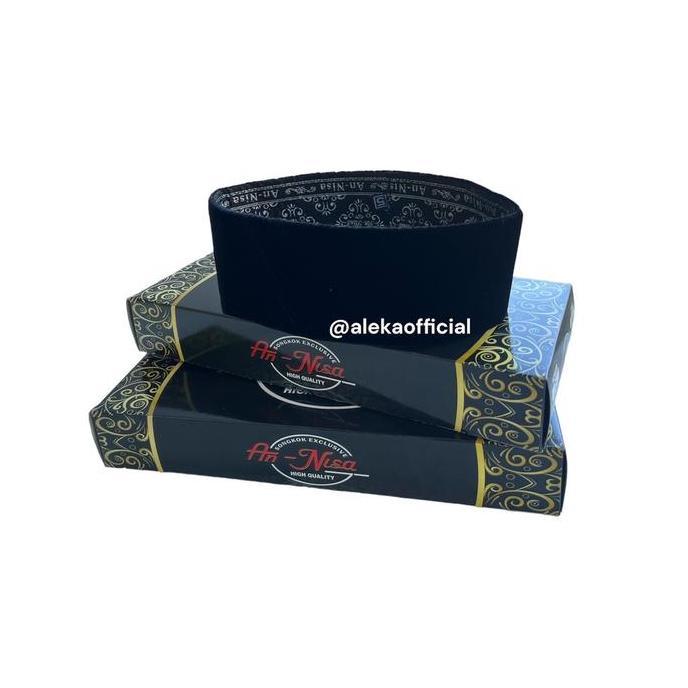 Peci Songkok Kopiah Anak Dan Dewasa Tinggi 7 8 9 10 Terlaris Muslim Hitam Motif Polos