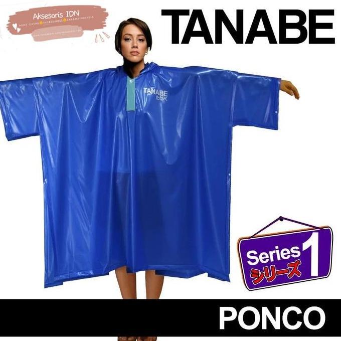 Jas Hujan Ponco Lengan Panjang PVC Tanabe