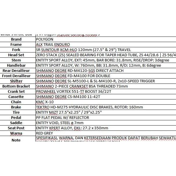 Polygon Sepeda Gunung MTB Xtrada 5