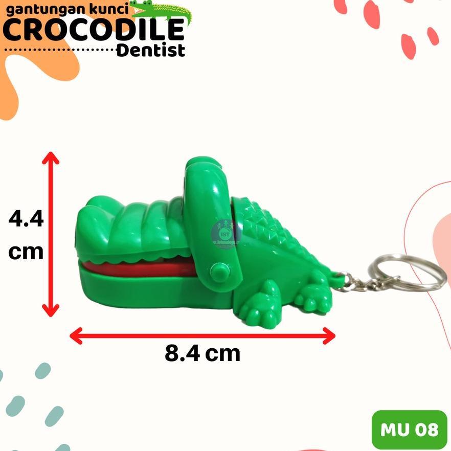 Mainan Gantungan Kunci Buaya Gigit Crocodile Dentist Game Mini
