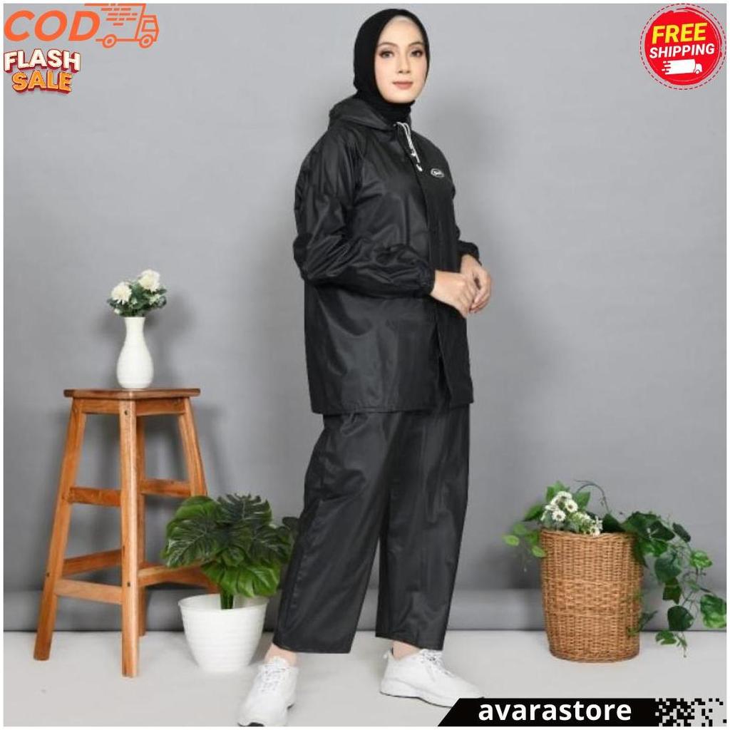 Jas Hujan Dewasa Unisex Karet By Gna Original Produk