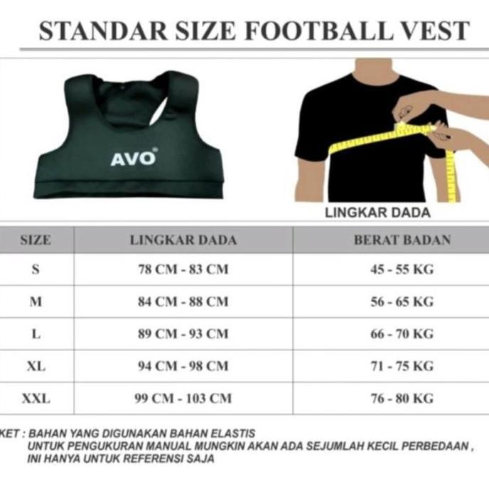 FootBall Vest Chest Protector AVO-PELINDUNG DADA SEPAK BOLA SPORT BRA