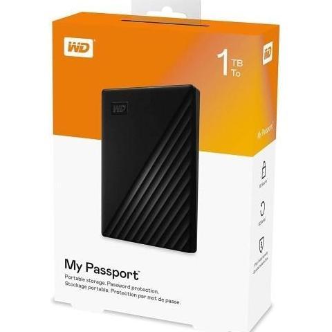 WD My Passport 1TB Black - HD HDD Hard disk 1 tera Eksternal External 2.5"