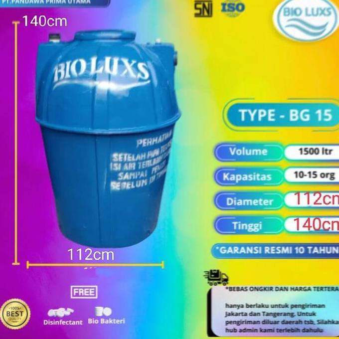 Septictank Biotech,Biofil,Bioluxs 1500 liter BL