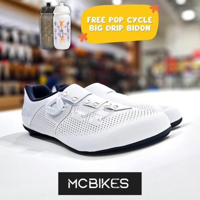 Sepatu Sepeda Shimano Road Bike Shoes SH-RC302 Wide - White