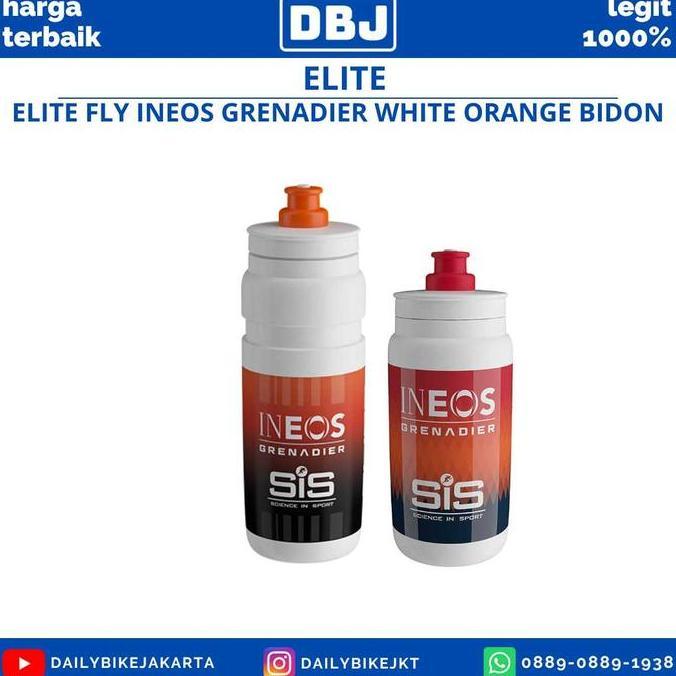 ELITE FLY INEOS GRENADIER WHITE ORANGE BIDON