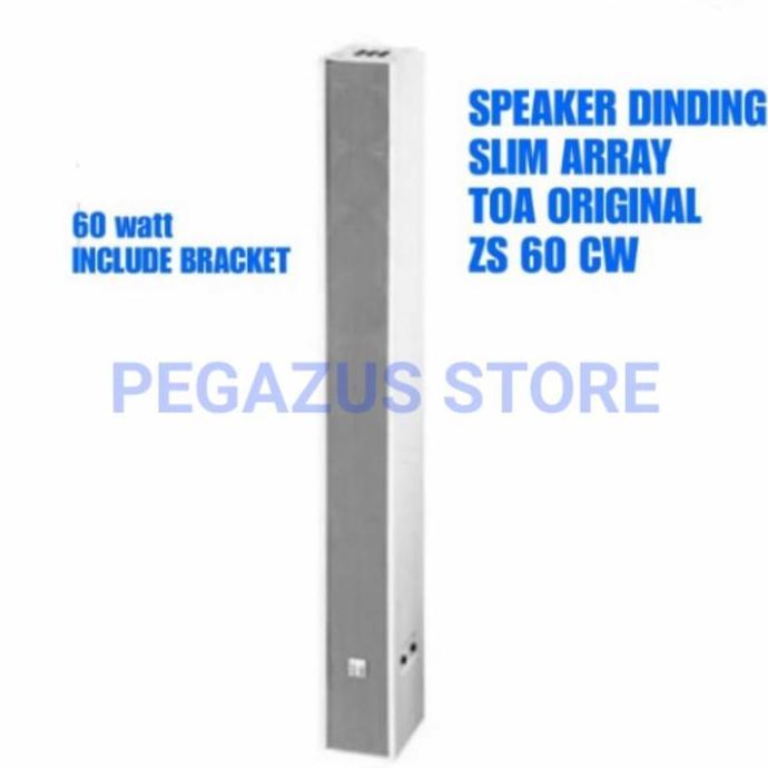 TOA Slim Array Speaker ZS-S60CW 60 Watt Original ZS S60 CW