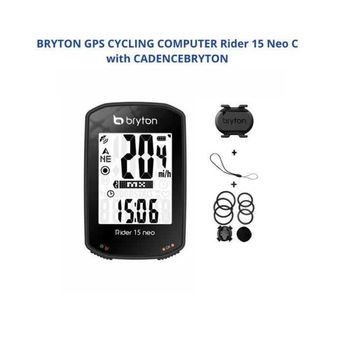 Speedometer BRYTON GPS CYCLING COMPUTER RIDER 15 NEO C WITH CADENCE