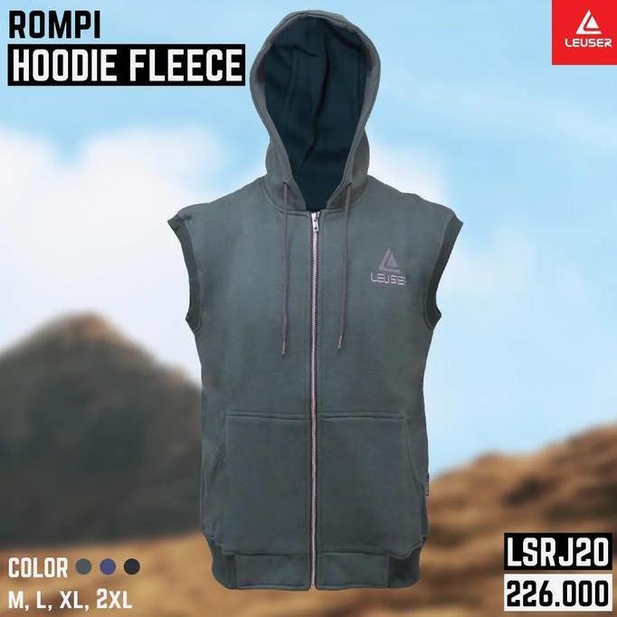 Murah Leuser Rompi Flecee Hoodie