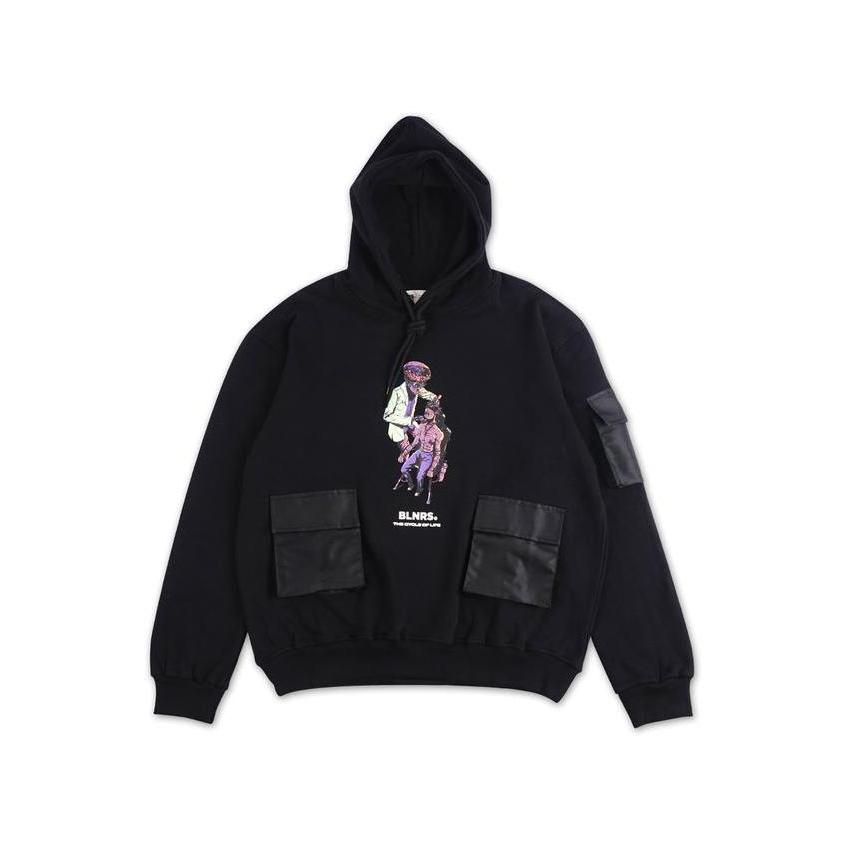 Sale Billionaires Project Outerwear - Hoodie Oversize Plastix Surgeon Black