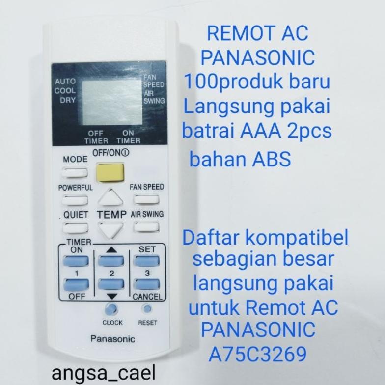 REMOT REMOT AC PANASONIC A75C3269