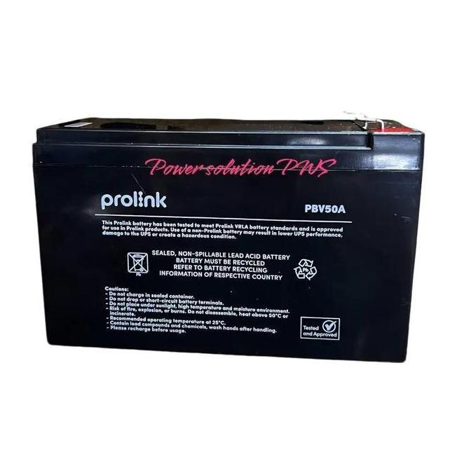 Accu Aki Battery Ups Prolink 12V 10Ah Baterai Prolink Fida 1290 OJOL