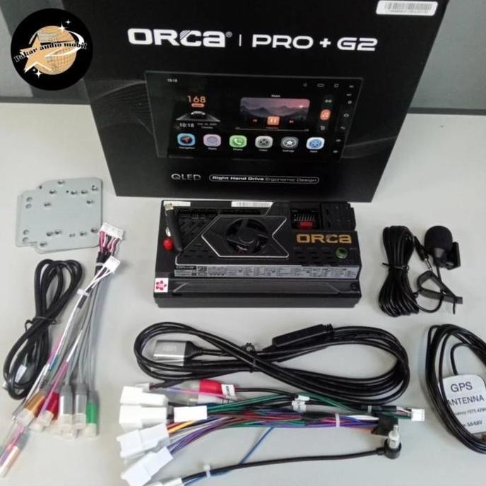 ANDROID  ORCA ADR-9988 7INCH PRO+ G2 RAM 4GB/128ROOM WERLLES CARPLAY Terlaris