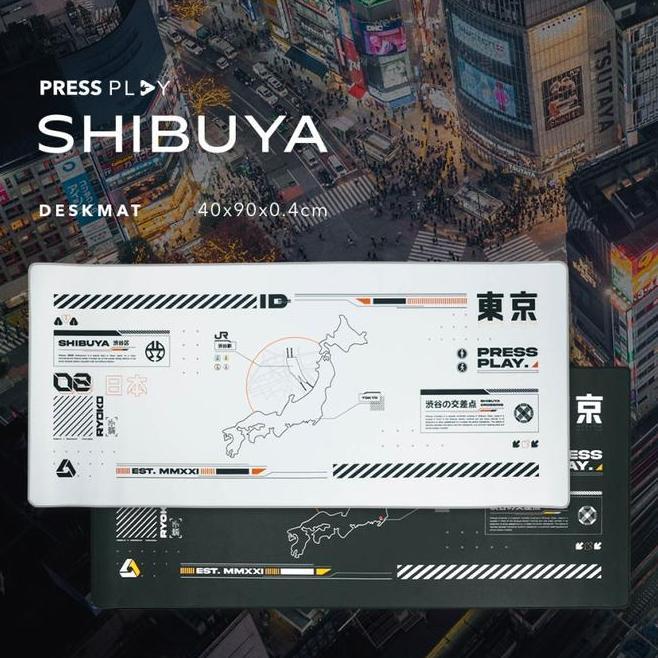 Press Play Shibuya Anti Slip Gaming Deskmat Mousepad Desk Mat By Pressplay