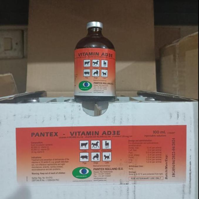 Vitamin AD3E 100 ml Pantex Holland [terbaik]