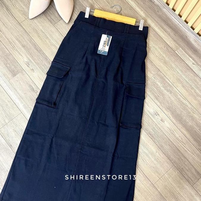Carra Cargo Skirt - Rok Kargo Wanita Bengalin  Slim-Fitting Slim-Fitting