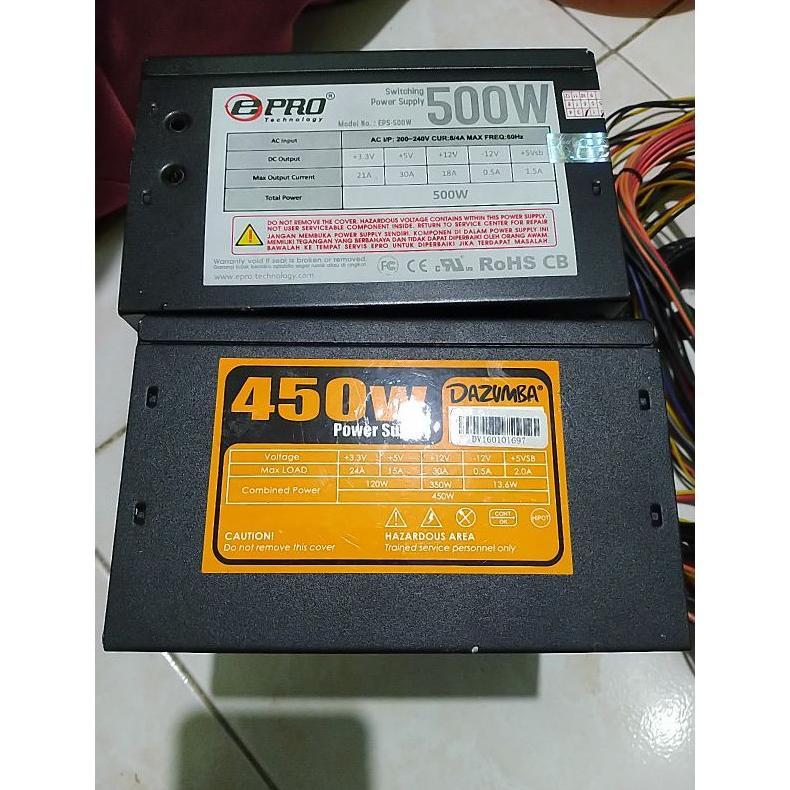 psu pure 450watt 6pin vga 8pin mobo Power supply