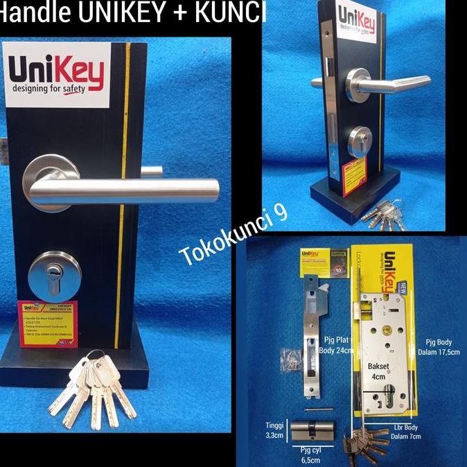 Handle Unikey HREO 219.57 Komplit Kunci Unikey Stainless Computer