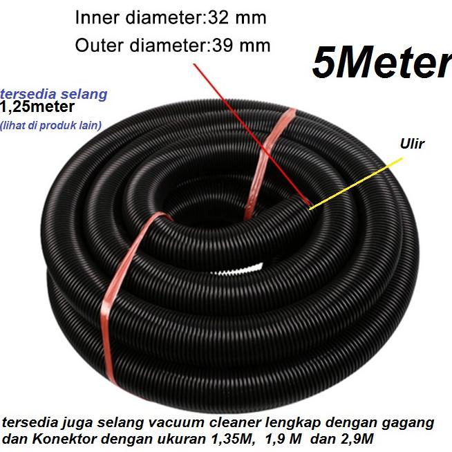 Selang Vacuum Cleaner OD 39mm 47mm 58mm Universal