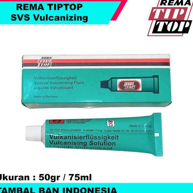 Lem Tambal Ban Dalam Rema Tiptop Svs Vulcanizing Fluid 50Gr Svs Vulc 70Ml Buatan Jerman