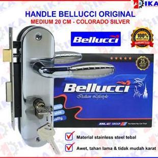 Slot Kunci Handle Handel Bellucci Colorado Silver Hendel Pintu Set Medium 20 CM / Kunci Pintu Tanggu