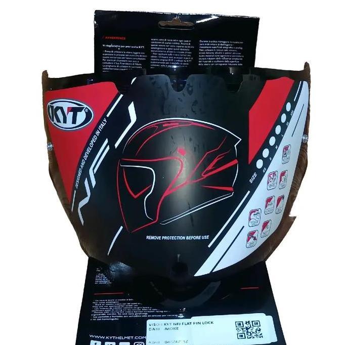 Kaca helm kyt nfj dark smoke / visor kyt nfj dark smoke original pnp kyt ttr jet