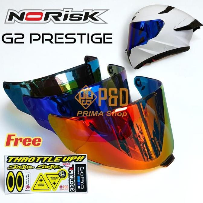 Kaca helm G2 Prestige Full Face, Flat Visor G2 Prestige