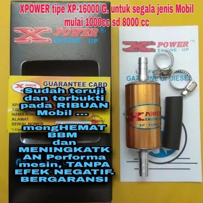 Alat Penghemat BBM XPower XP16000 G,Pengirit BBM Bensin dan Solar Mobil, meningkatkan Performa mesin
