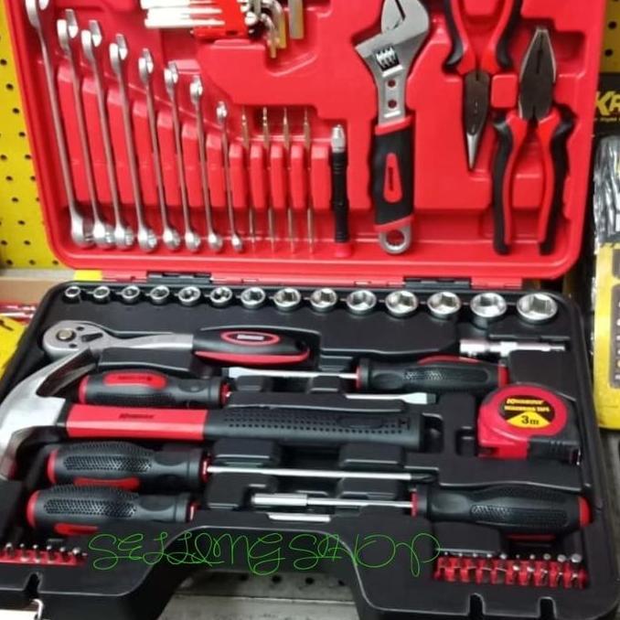 Toolkit Box Set Tool Kit Original Krisbow Kotak Perkakas Mekanik