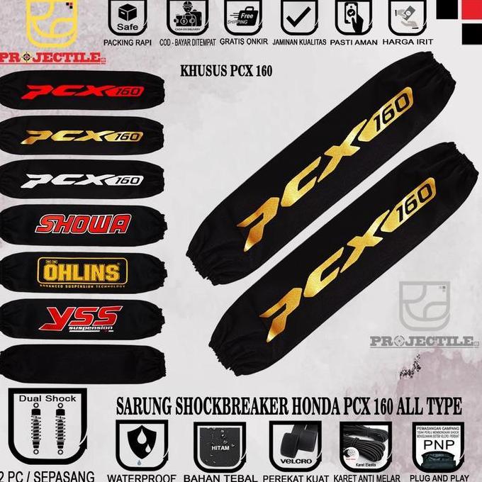 DA69 - Sarung shock PCX ADV cover shockbreaker sarung sok shok belakang motor