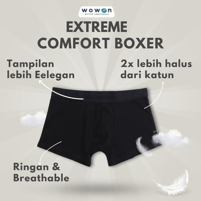 Endangseller - Wowon Boxer Pria Extreme Comfort - Isi 3 Pcs