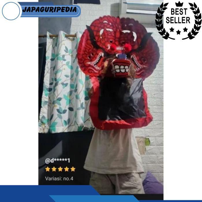 Barongan Anak Kayu Spons Caplokan Devil Reog Ponorogo Asli | Mainan Tradisional Jaranan Br 1114