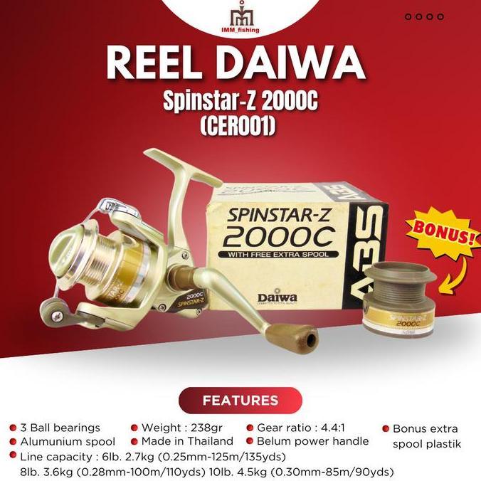 TERBARU - Reel Daiwa Spinstar-Z 2000C