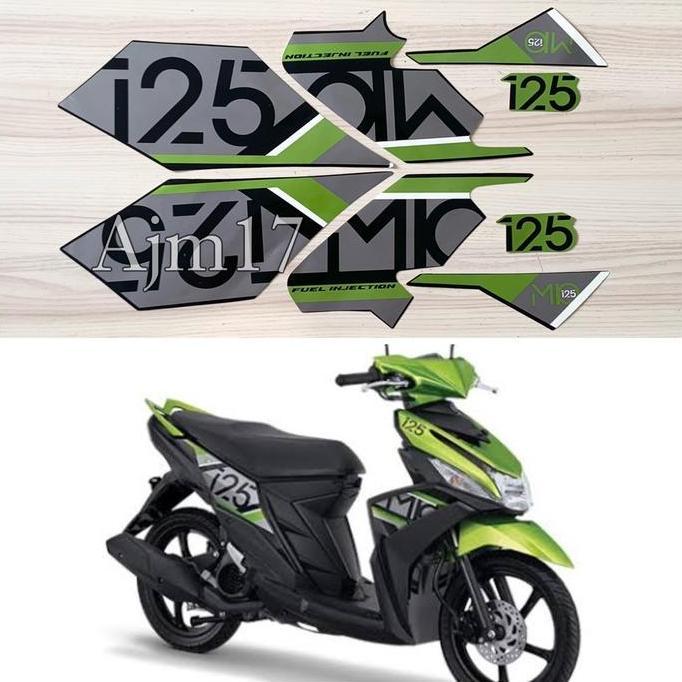DS15 - STIKER STRIPING MIO M3 2017 HIJAU